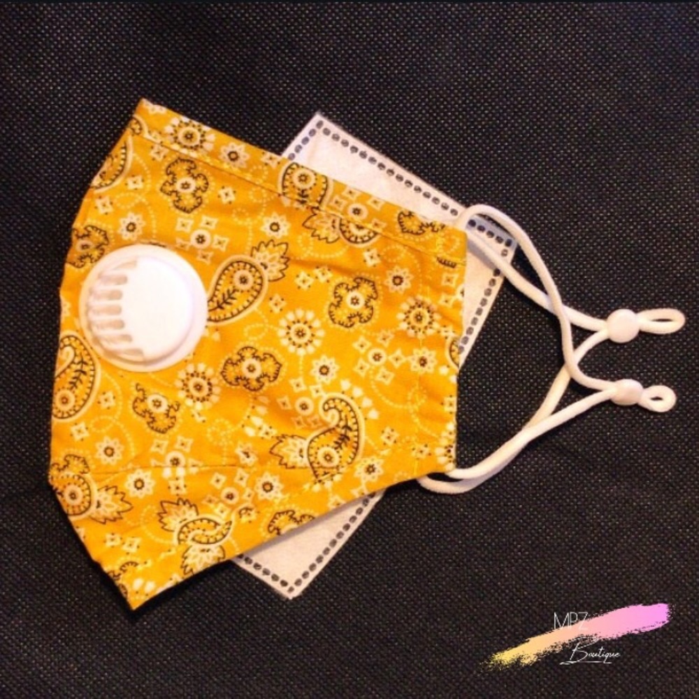 Yellow face mask